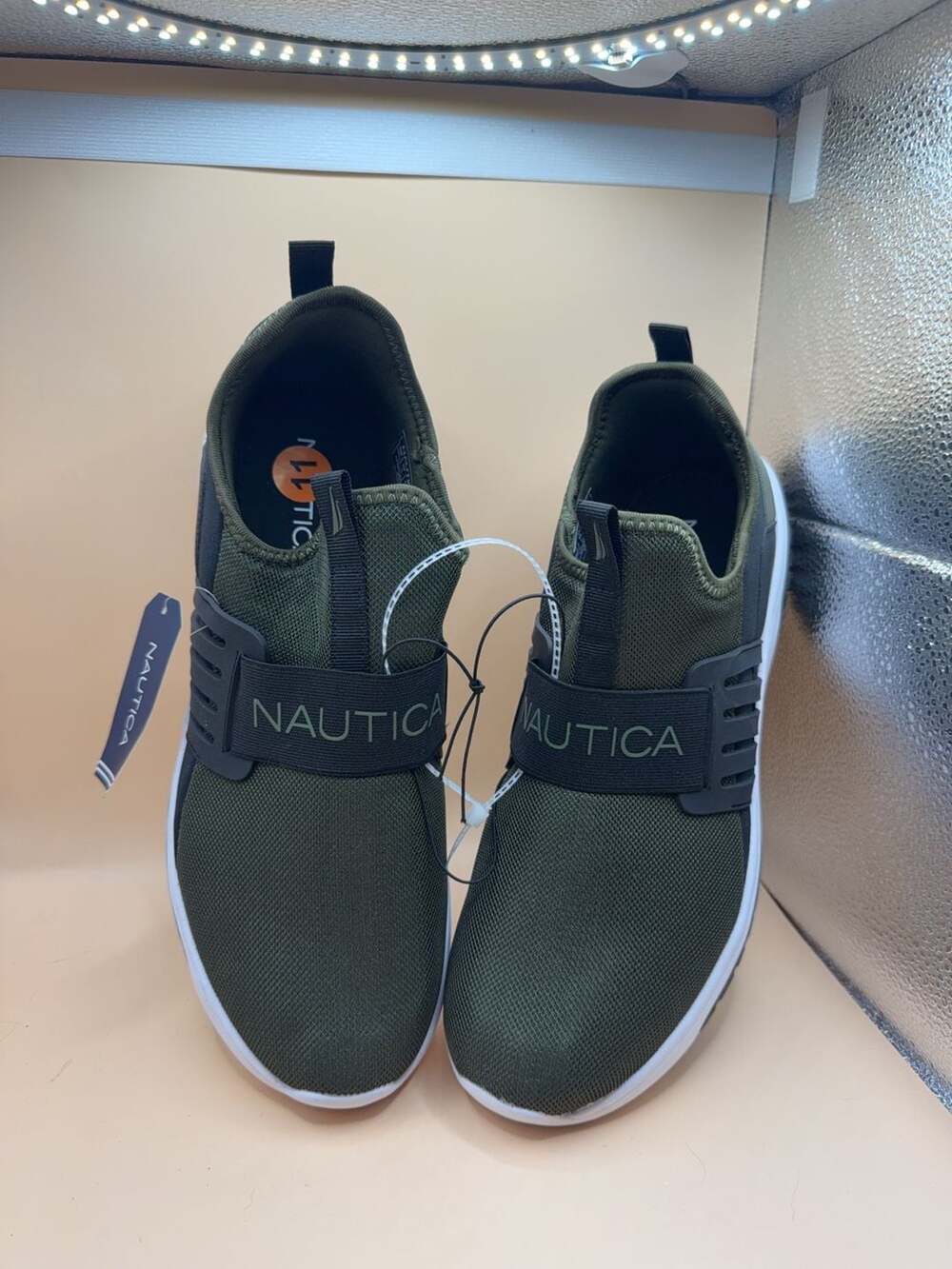 Nautica Junyo Slip-On Sneakers Olive Black Size 11